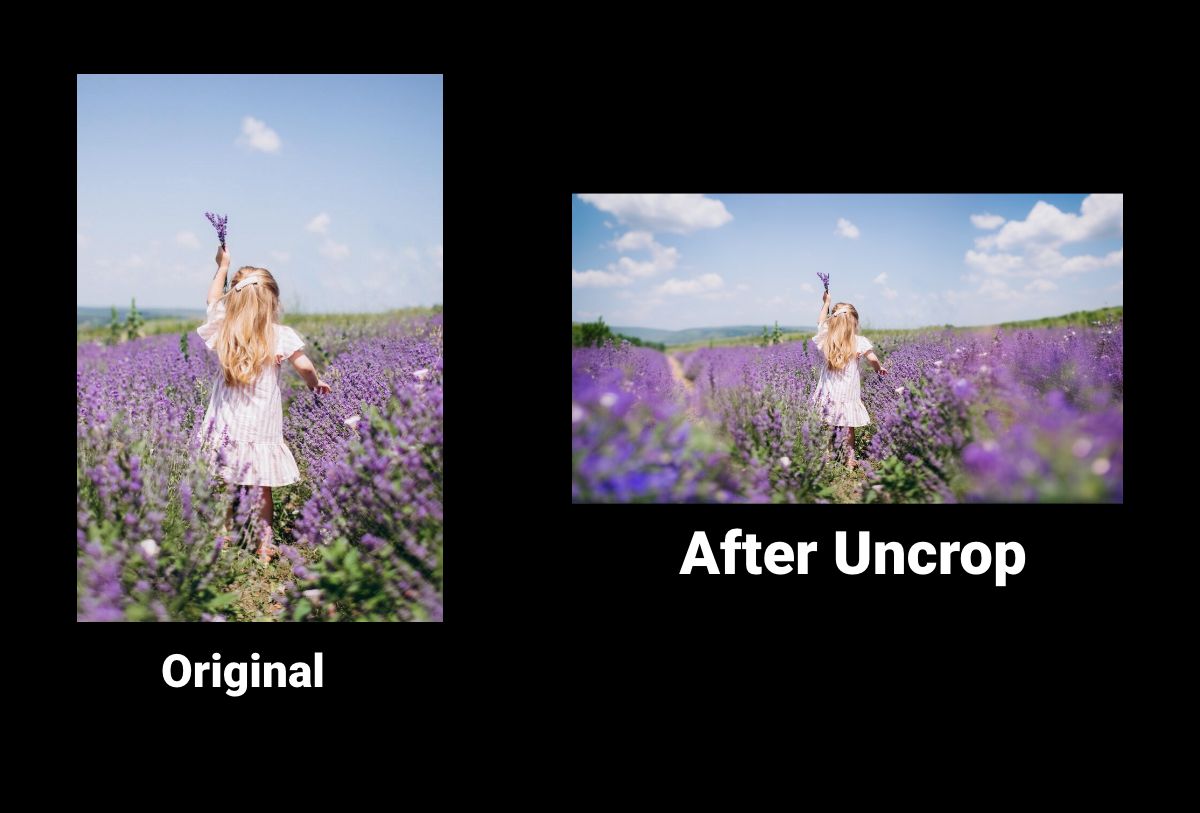 how to uncrop a photo someone sent you with Ai Tools