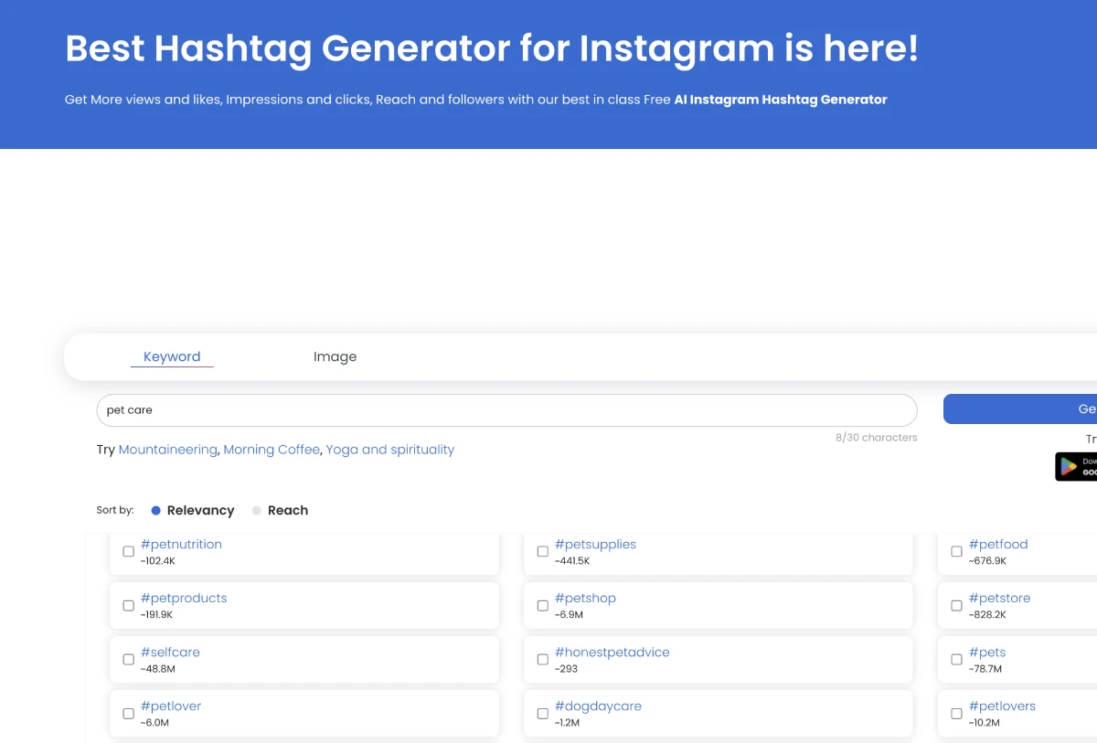 Free AI Instagram Hashtag Generator For Optimal Reach